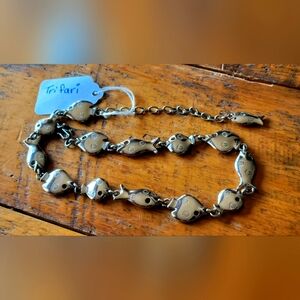 Trifari Metal Fish Necklace